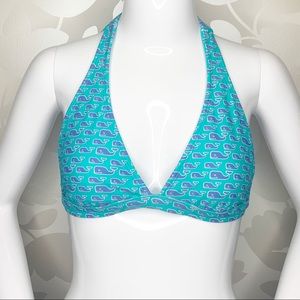 Vineyard Vines | Whale Print Halter Bikini Top